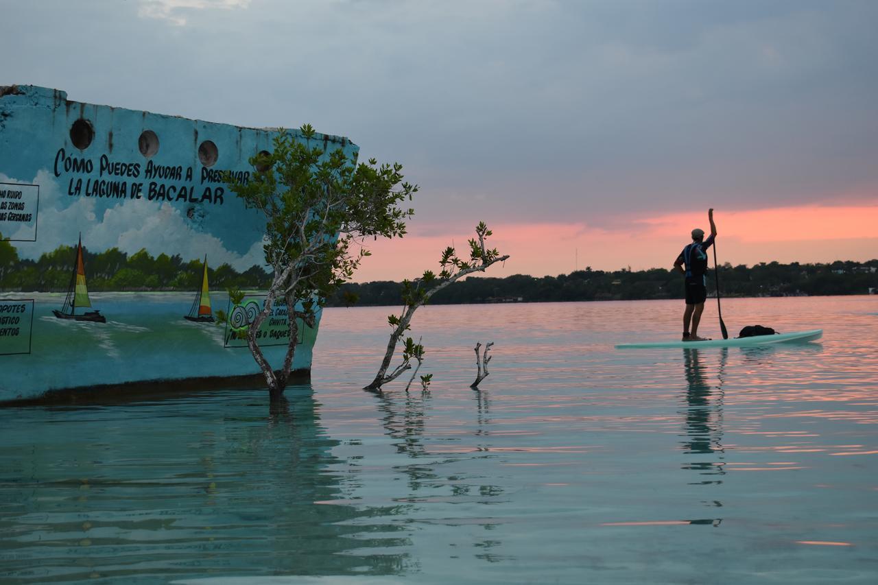 Casa Maya Blue Hotel Bacalar Buitenkant foto
