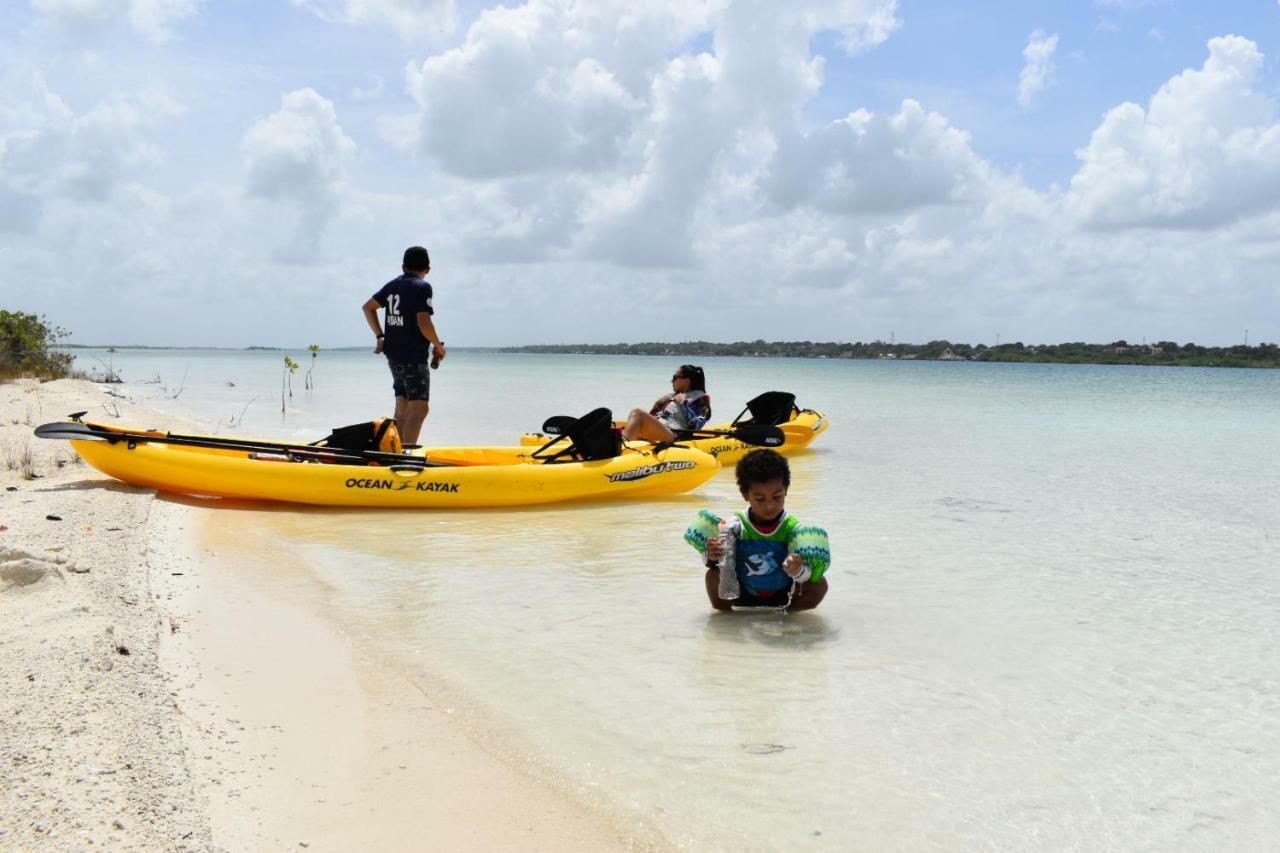 Casa Maya Blue Hotel Bacalar Buitenkant foto